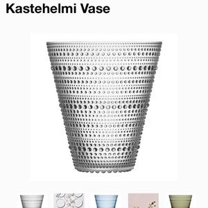 Brand new Kasteheimi clear vase by iitalia. Still in box.